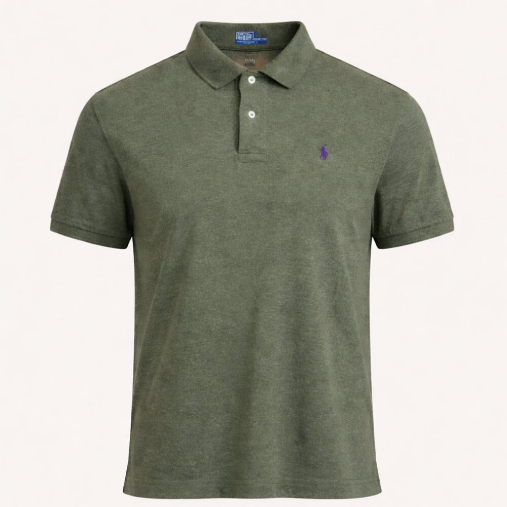 Polo Ralph Lauren Men’s XL Classic Fit Polo Shirt Heather Green Cotton Preppy Sp